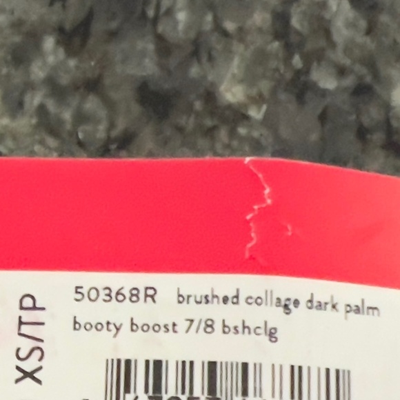 SPANX Booty Boost Active Brushed Collage 7/8 Leggings Butt Lift Dark Palm XS - Picture 5 of 9